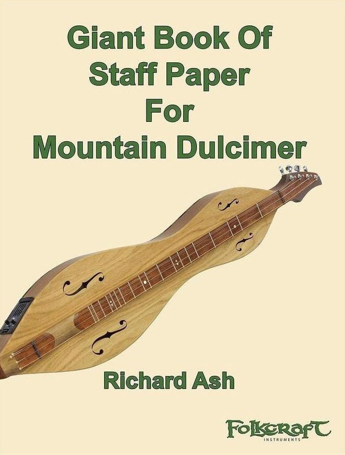 Giant Book Of Staff Paper For Mountain Dulcimer cover