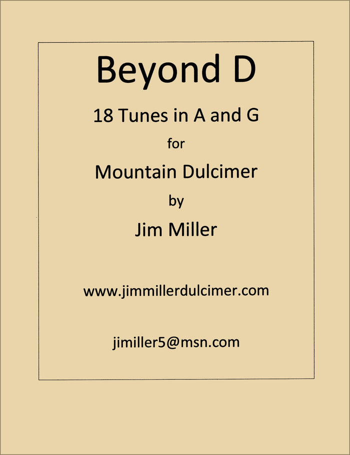 Beyond D: 18 Tunes In "A" And "G" cover