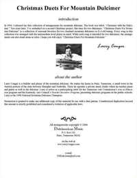 Christmas Duets For Mountain Dulcimer, image 3